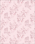 Delicate Pink Swirl Pattern Design Rug