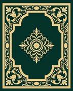 Ornate Floral Scrollwork Pattern Rug