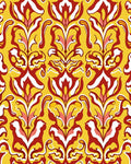 Bold Floral Damask Pattern Rug