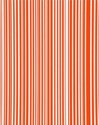 Vibrant Orange White Stripe Pattern Rug
