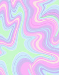 Pastel Swirl Pattern Rug