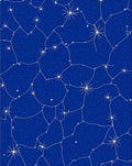Midnight Blue Constellation Starry Rug