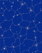 Midnight Blue Constellation Starry Rug