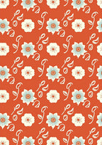 Retro Floral Pattern Rug