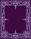 Ornate Floral Border Design Rug