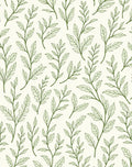Botanical Branch Leaf Pattern Rug