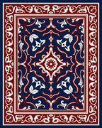 Classic Floral Inlay Pattern Rug