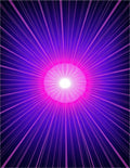 Radiant Burst Purple Pink Design Rug