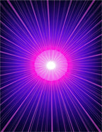 Radiant Burst Purple Pink Design Rug