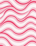 Pink Curving Stripes Design Rug