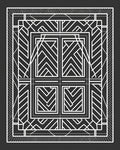 Geometric Monochrome Abstract Pattern Rug