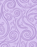 Whimsical Purple Swirl Pattern Rug