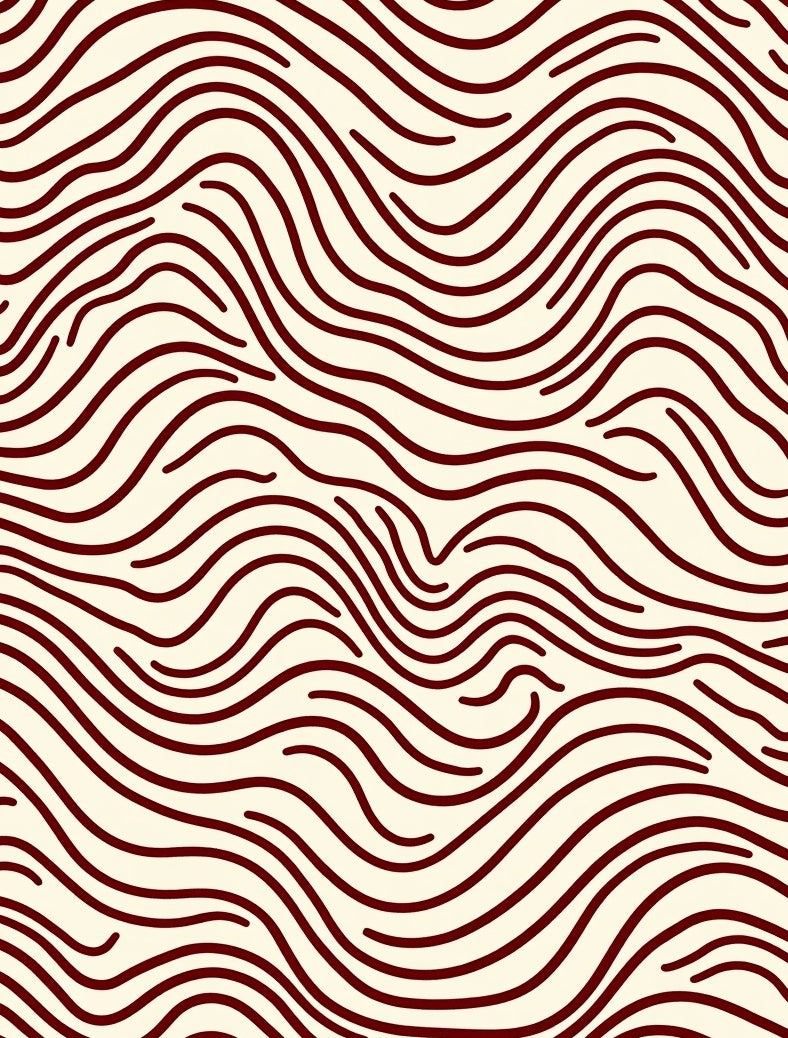 Minimalist Wavy Line Pattern Rug