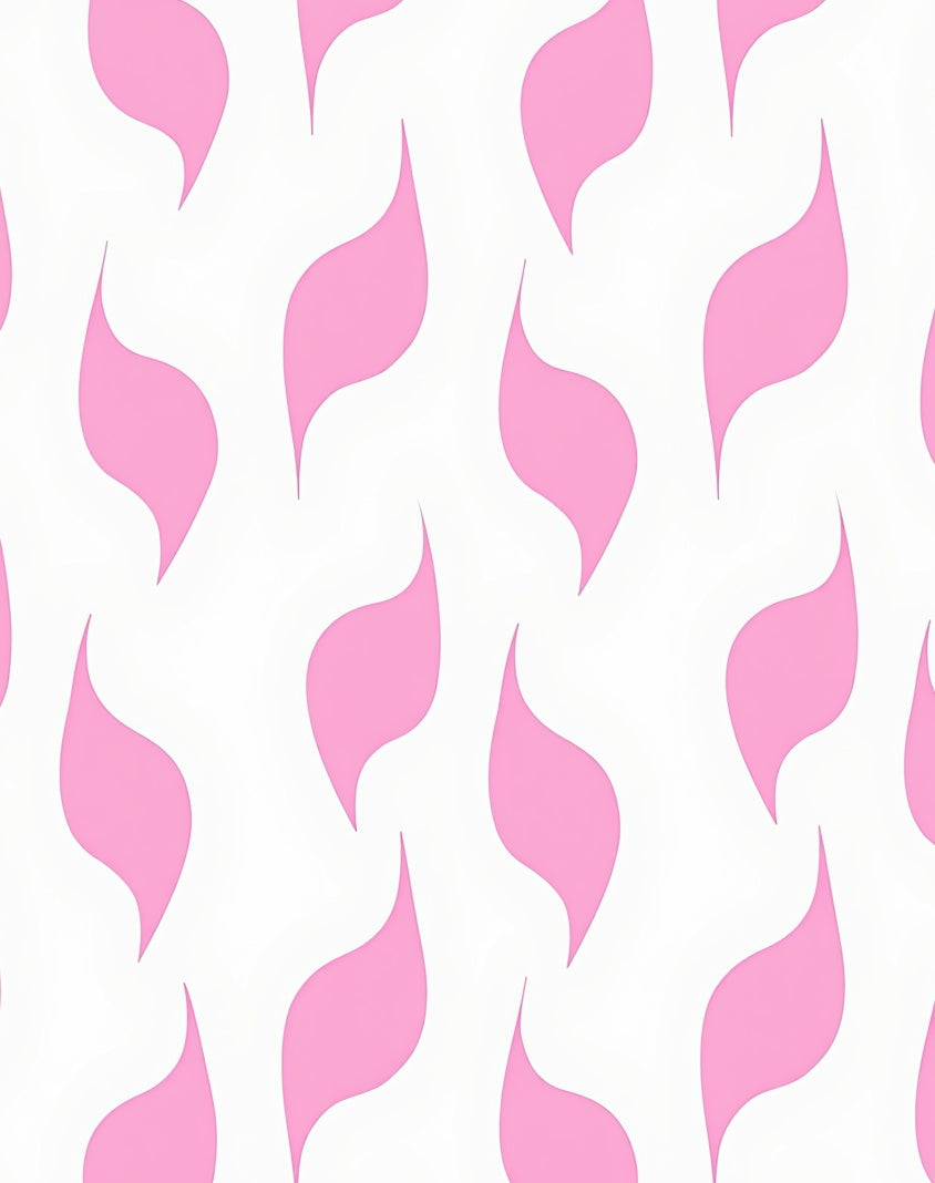 Pink Swoop Pattern Design Rug