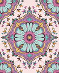 Intricate Floral Mandala Pattern Design Rug