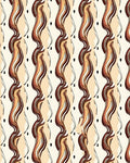 Organic Flowing Stripes Dots Rug
