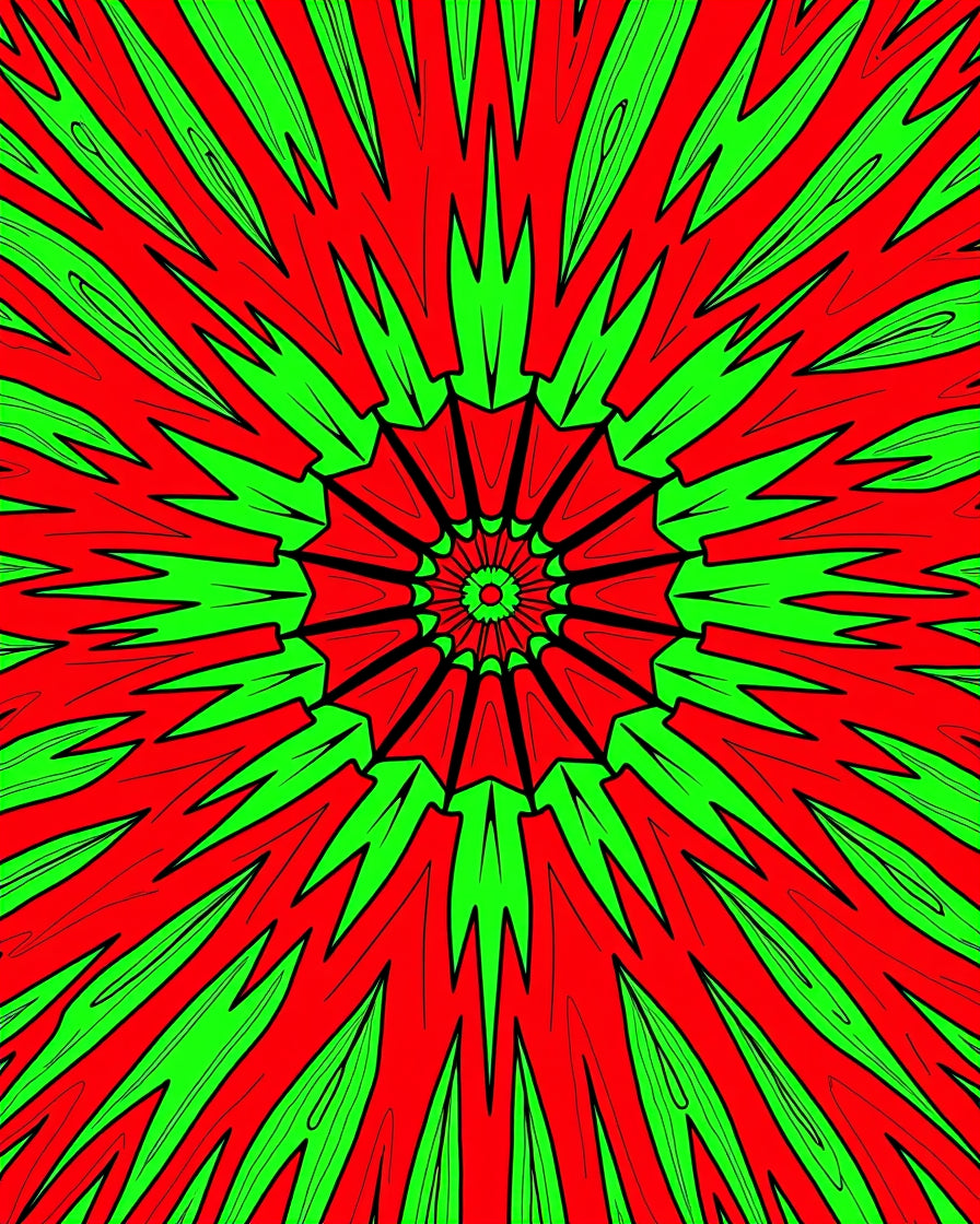 Radiant Starburst Pattern Rug