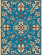 Intricate Floral Medallion Pattern Rug