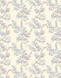 Delicate Pastel Floral Vine Pattern Rug