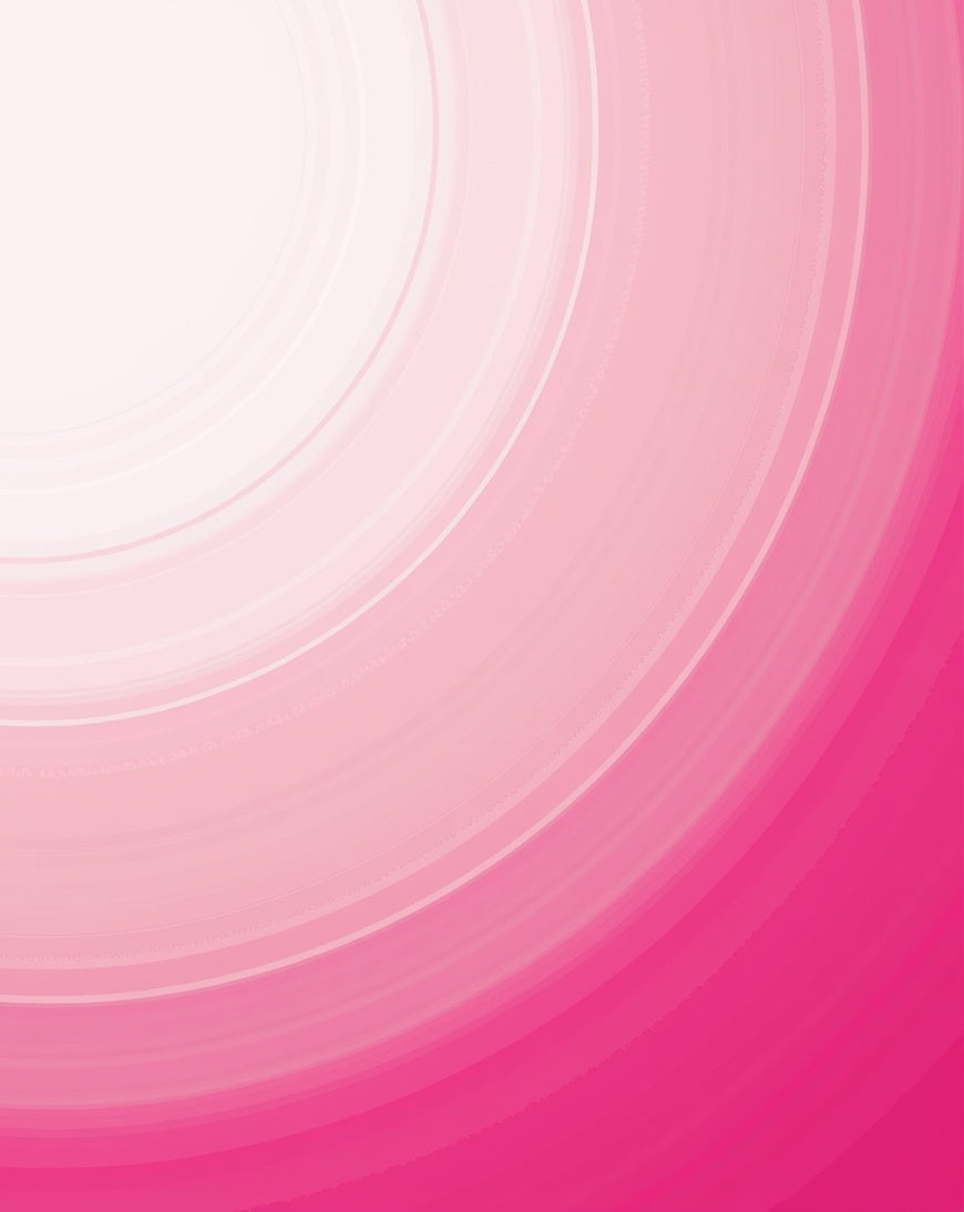 Pink Ombre Concentric Circles Design Rug