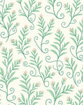 Botanical Swirl Vines Pattern Rug