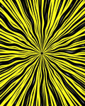 Bold Yellow Black Streak Rug