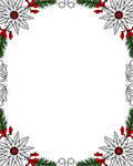 Crimson White Floral Evergreen Swirl Rug