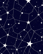 Celestial Star Constellation Pattern Rug