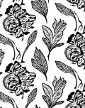 Bold Floral Feather Pattern Design Rug