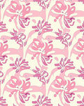 Whimsical Pink Floral Abstract Design Rug