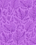 Amethyst Floral Outline Composition Rug