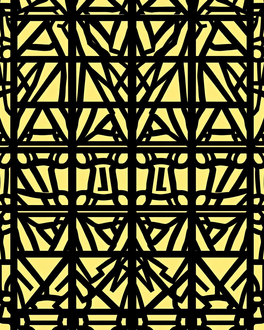 Bold Geometric Lines Pattern Rug