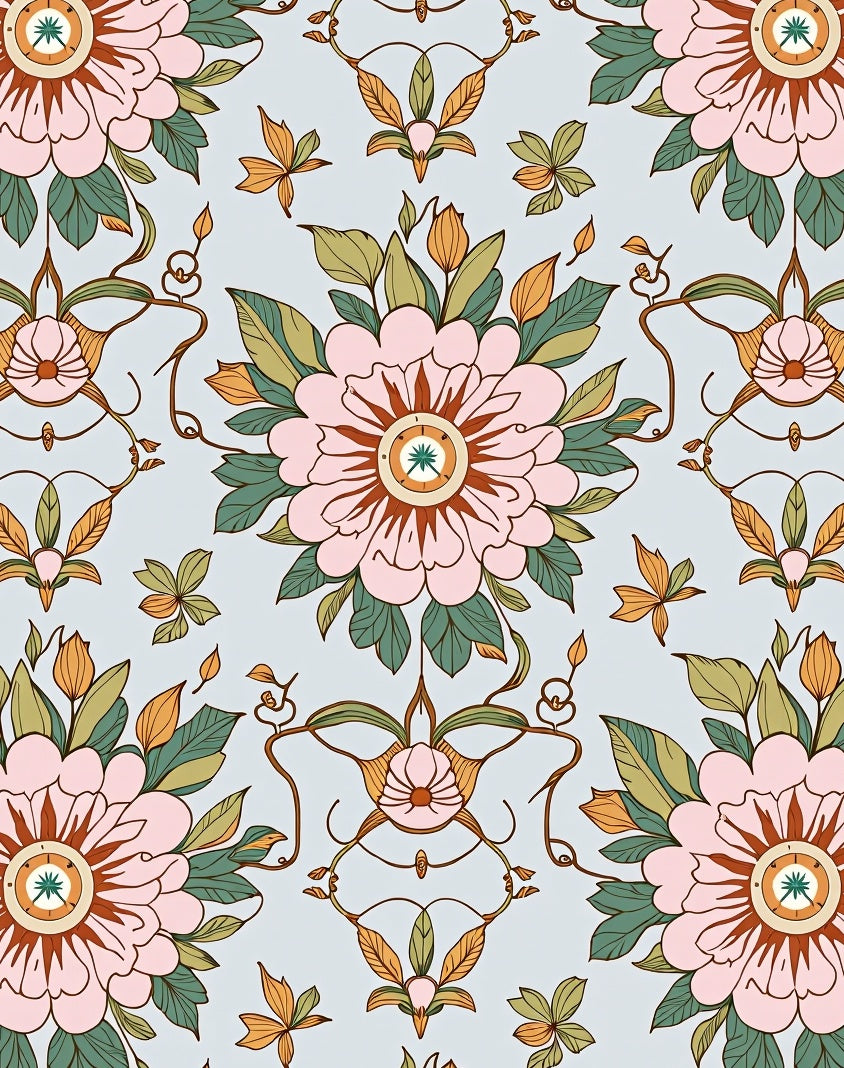Vintage Floral Pattern Delight Rug