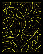 Abstract Flowing Lines Design Rug