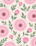 Pink Flower Petal Pattern Design Rug