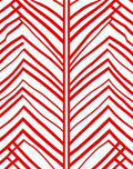 Bold Red Abstract Chevron Rug