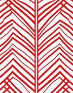 Bold Red Abstract Chevron Rug