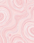 Abstract Swirls Pink Pattern Rug