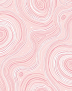 Abstract Swirls Pink Pattern Rug