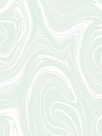 Pale Green Swirl Marble Rug