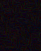 Colorful Maze Pattern Rug
