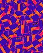 Bold Abstract Geometric Collage Design Rug