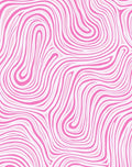 Pink Abstract Swirl Pattern Rug