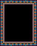 Bold Jewel Toned Geometric Pattern Rug