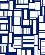 Geometric Rectangles Modern Design Rug