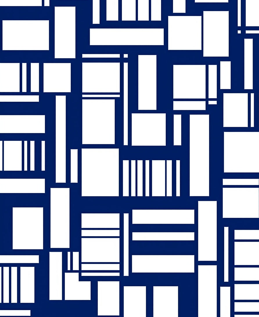 Geometric Rectangles Modern Design Rug