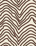 Brown And Cream Zebra Stripe Pattern Rug