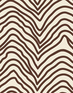Brown And Cream Zebra Stripe Pattern Rug