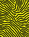 Bold Yellow Black Stripe Pattern Rug