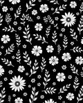 White Floral Vine Pattern Rug